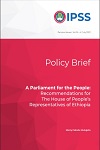 A Parliament for the People: Recommendations for The House of People’s Representatives of Ethiopia